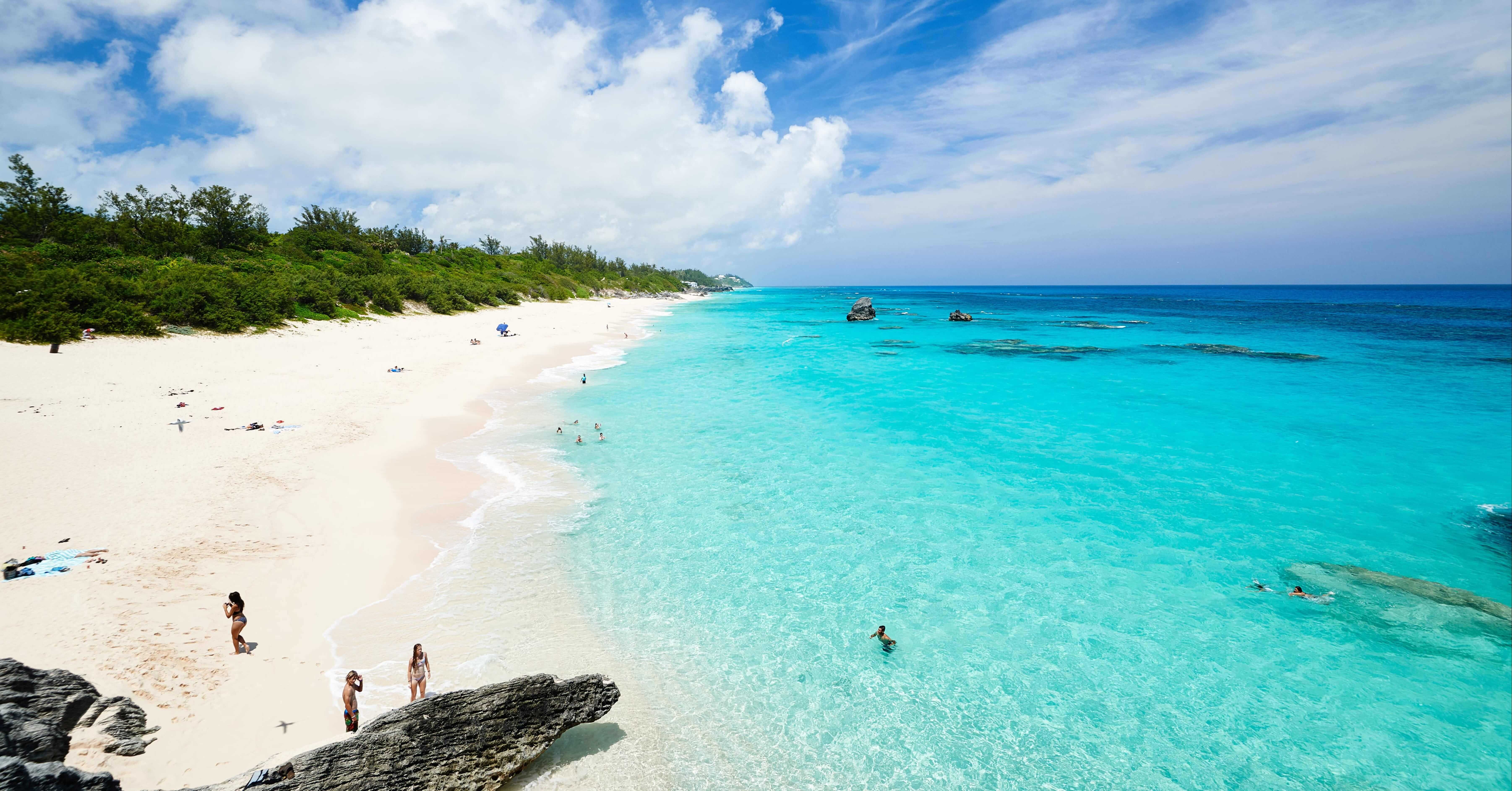 a beach in Bermuda
